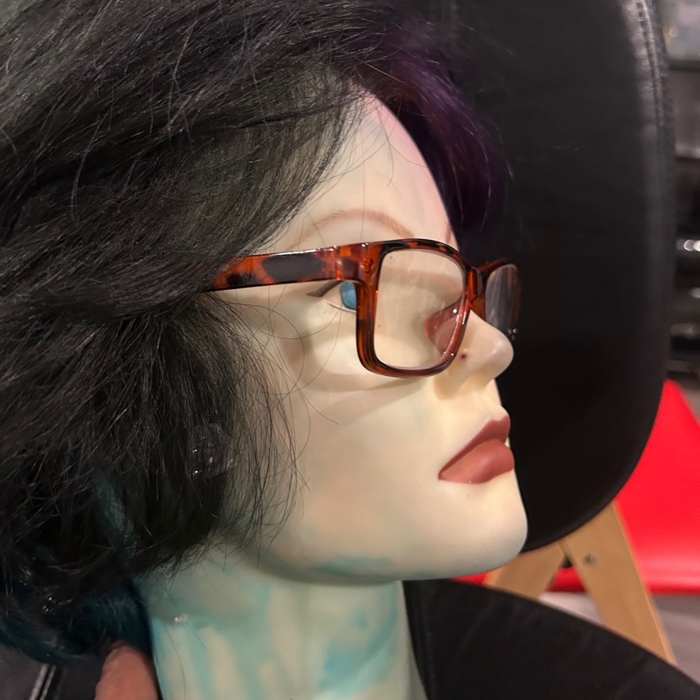 Tortoise Shell Rectangle Reading 2.75 Glasses - image 5